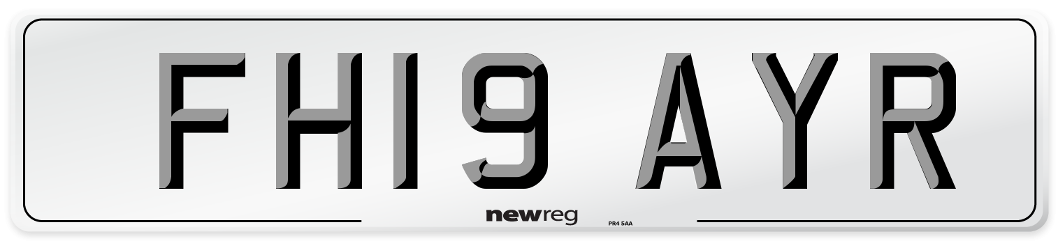FH19 AYR Number Plate from New Reg